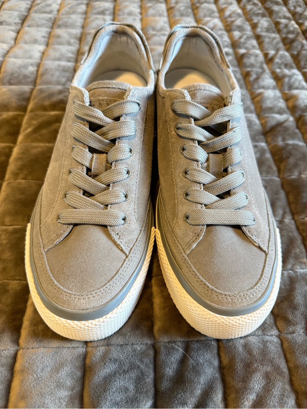 rag & bone Gray Suede Leather Insole Detail